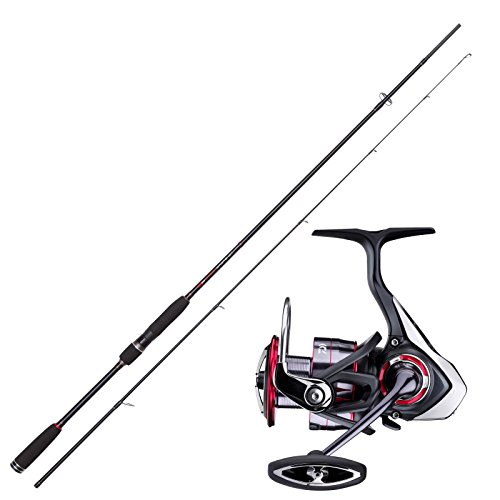 Drop Shot Angelset Jackson Drop Shot Rute 2,13m mit Daiwa Angelrolle Combo