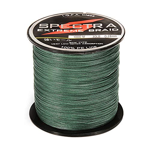 Mounchain Geflochtene Angelschnur 4 Braid 1000M - 20LB