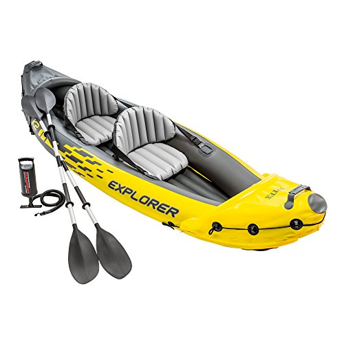 Intex Explorer K2 Schlauchboot - Aufblasbares Kajak - 312 X 91 X 51 cm - 3-teilig