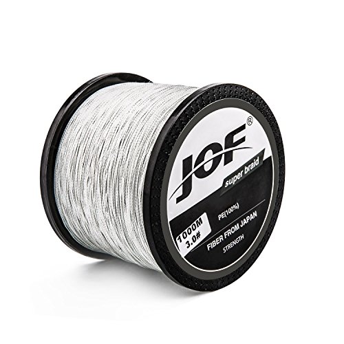 VANWALK 1000 Meter Angelschn 4-Fach PE Geflochtene Schnüre, 0.28mm, 40LB 18,2KG