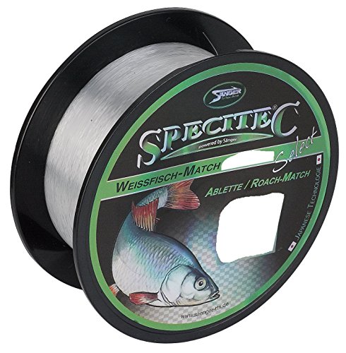 Specitec Hecht Schnur 0,35mm - Farbe: Light Green Transparent - Angelschnur monofil Zielfischschnur Hechtschnur